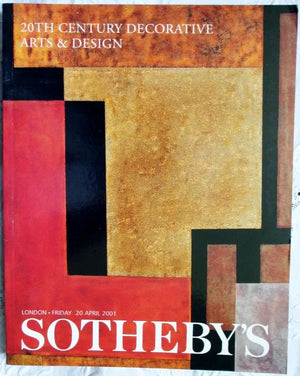 Sotheby's ~ 20th Century Decorative Arts and Design ~ London ~ 20. 04. 2001