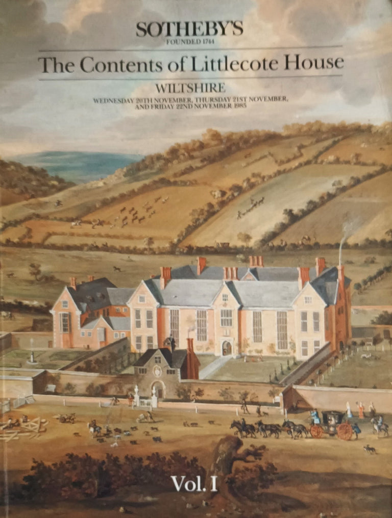 Sotheby's ~ Littlecote House, Wiltshire ~ Vol. 1