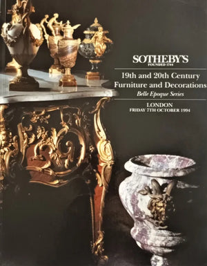 Sotheby's ~ 19th / 20th C. Furniture ~ London ~ 07. 10. 1994