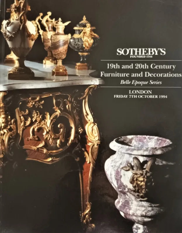 Sotheby's ~ 19th / 20th C. Furniture ~ London ~ 07. 10. 1994