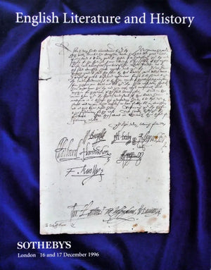 Sotheby's ~ Literature & History ~ London ~ 16. - 17. 12. 1996