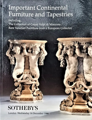 Sotheby's ~ Furniture & Tapestries ~ London ~ 16. 12. 1998