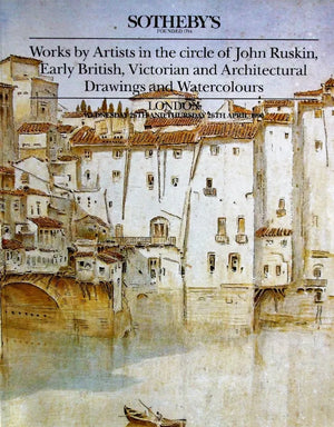 Sotheby's ~ Ruskin, Architectural Drawings ~ London  25/26.04.1990