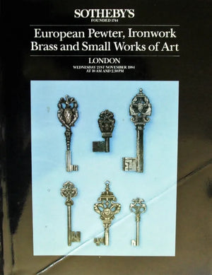 S LUCRETIA European Pewter Ironwork Brass and Small Works of Art L 21. 11. 1984