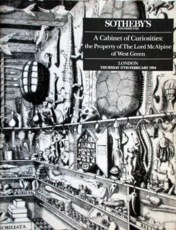 Sotheby's ~ A Cabinet of Curiosities ~ London ~ 17. 02. 1994