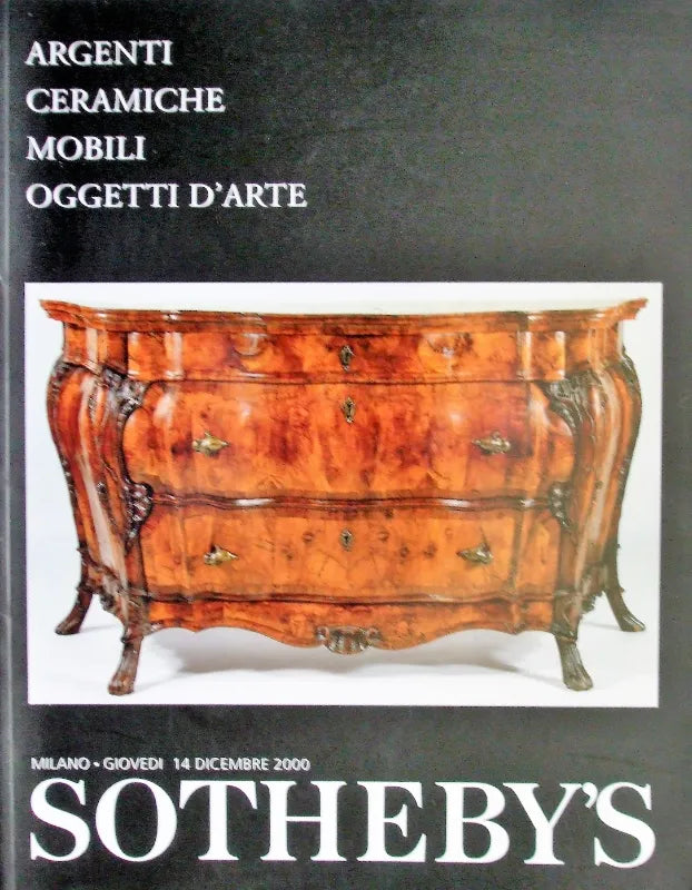Sotheby's ~ Silver, Ceramics, Furniture ~ Milan ~ 14. 12. 2000