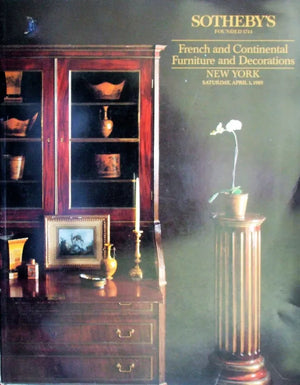 Sotheby's ~ Furniture & Decorations ~ New York ~ 01. 04. 1989