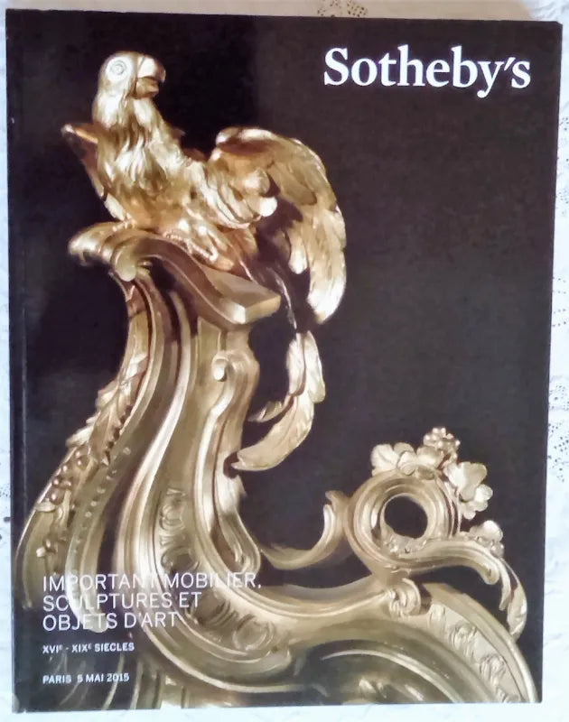 Sotheby's ~ Mobilier, Sculptures et W.O.A.~ Paris ~ 05. 05. 2015