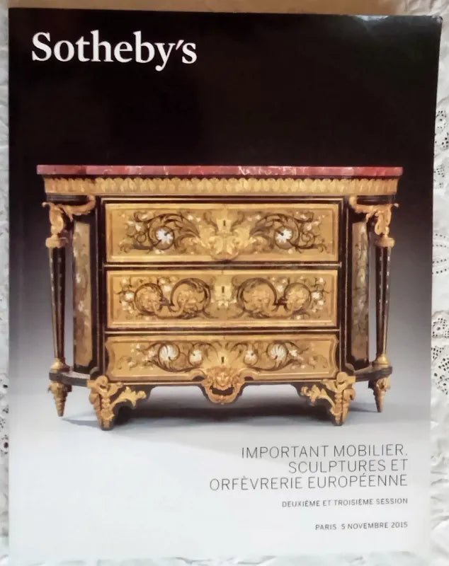 Sotheby's ~ Mobilier, Sculptures, Orfèvrerie ~ Paris ~ 05.11.2015