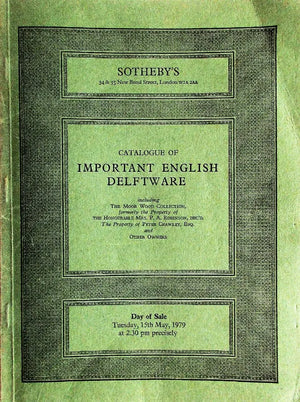 Sotheby's ~ English Delftware ~ London ~ 15. 05. 1979