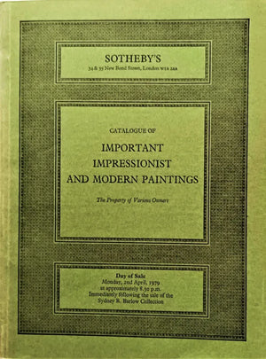 Sotheby's ~ Impressionist & Modern Paintings ~ London ~ 02. 04. 1979