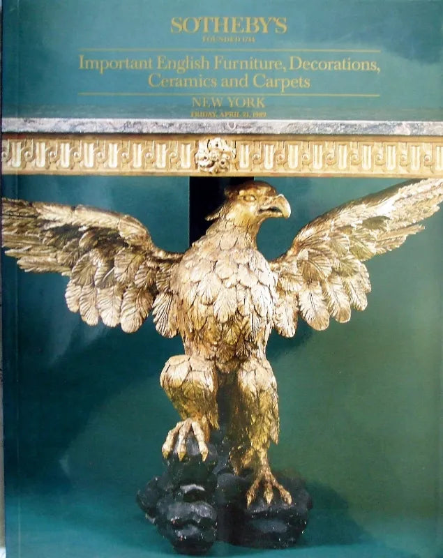 Sotheby's ~ Furniture, Ceramics & Carpets ~ New York ~ 21. 04. 1989