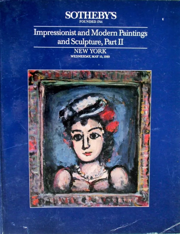 Sotheby's ~ Impressionist and Modern Paintings and Sculpture, Part II ~ New York ~ 10. 05. 1989