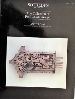 Sotheby's ~ Prof. Charles Rieger ~ Amsterdam ~ 14. 12. 1988