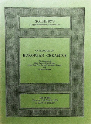 Sotheby's ~ European Ceramics ~ London ~ 13. 03. 1979
