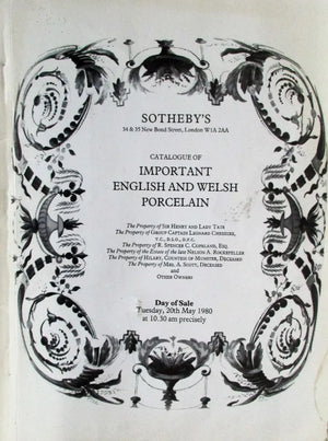 Sotheby's ~ English & Welsh Porcelain ~ London ~ 20. 05. 1980