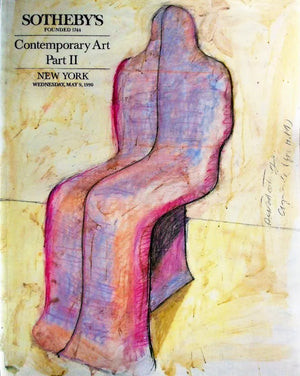 Sotheby's ~ Contemporary Art Part II ~ New York ~ 09. 05. 1990