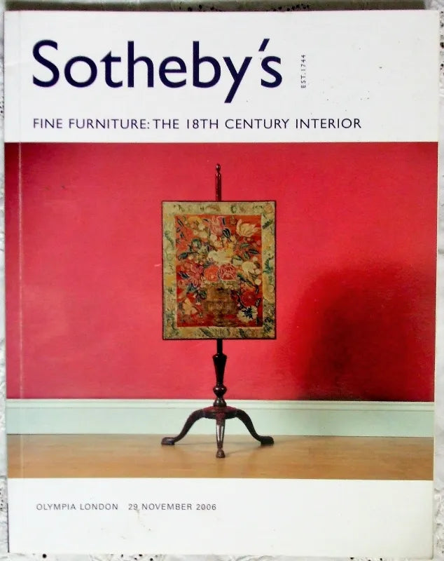 Sotheby's ~ Furniture : The 18th Century ~ London ~ 29. 11. 2006