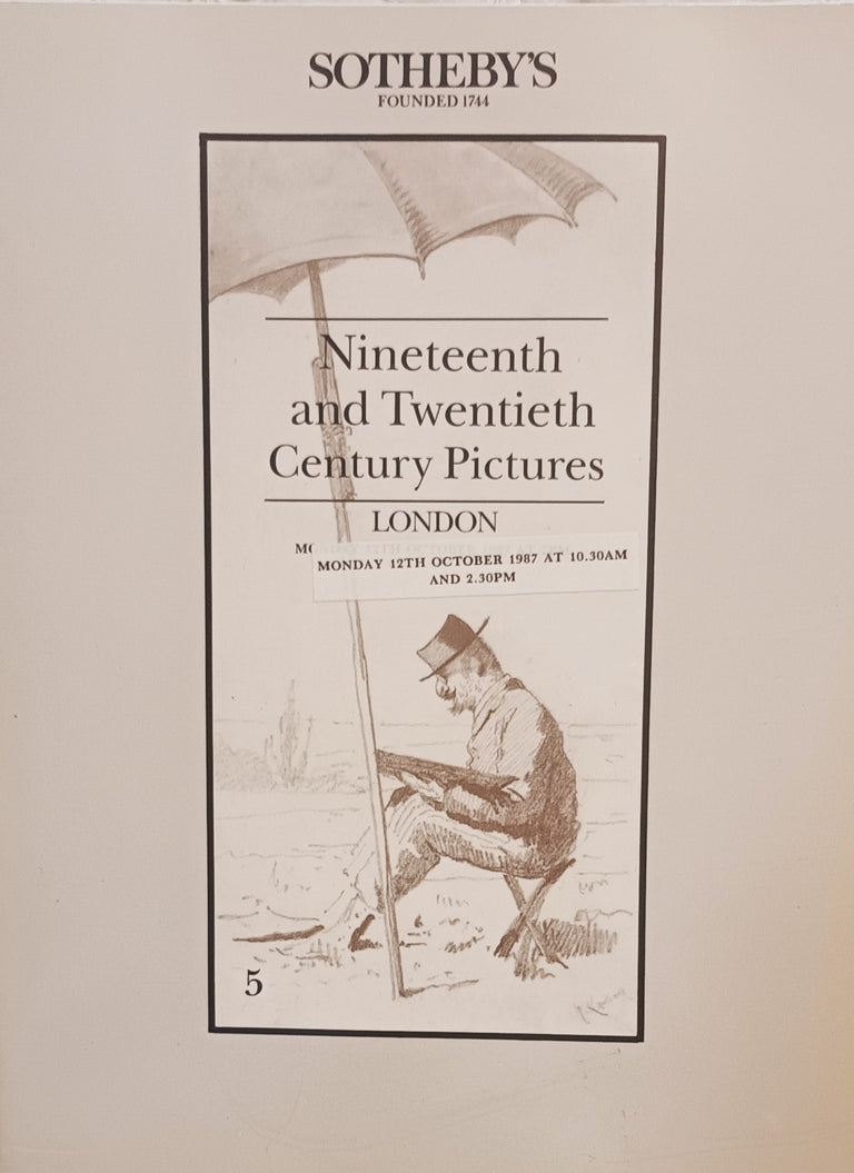 Sotheby's ~ Nineteenth and Twentieth Century Pictures ~ London ~ 12. 10. 1987