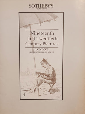 Sotheby's ~ Nineteenth and Twentieth Century Pictures ~ London ~ 27. 07. 1987