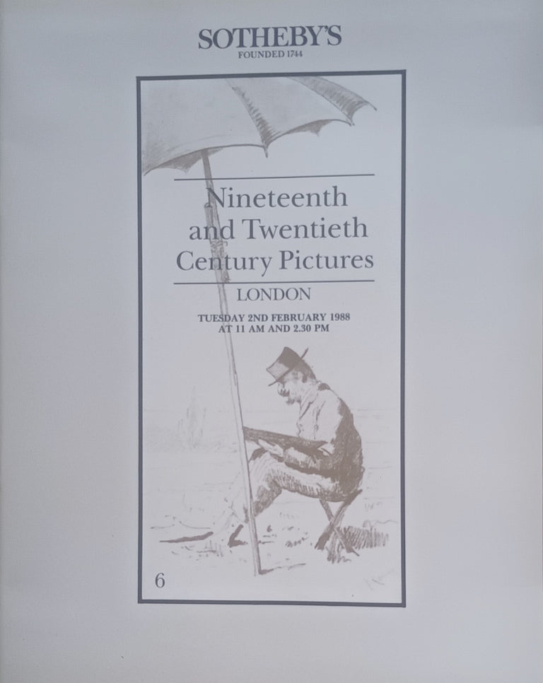 Sotheby's ~ Nineteenth and Twentieth Century Pictures ~ London ~ 02. 02. 1988