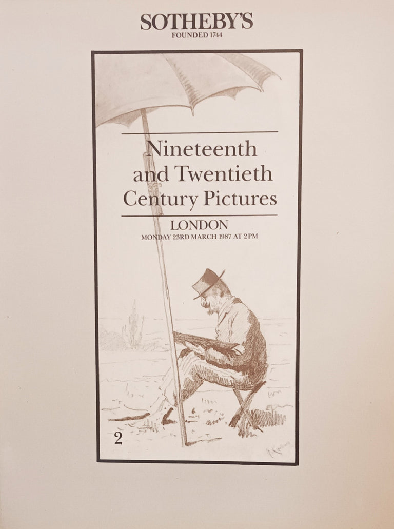 Sotheby's ~ Nineteenth and Twentieth Century Pictures ~ London ~ 23. 03. 1987