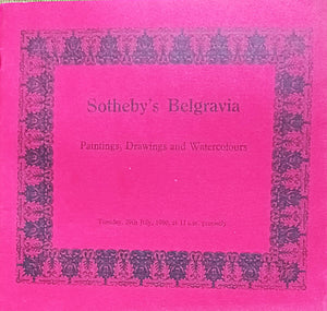 Sotheby's Belgravia ~ Paintings, Drawings and Watercolours ~ London ~ 29. 07. 1980