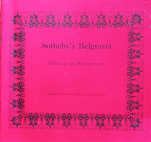 Sotheby's Belgravia ~ Drawings and Watercolours ~ London ~ 24. 06. 1980