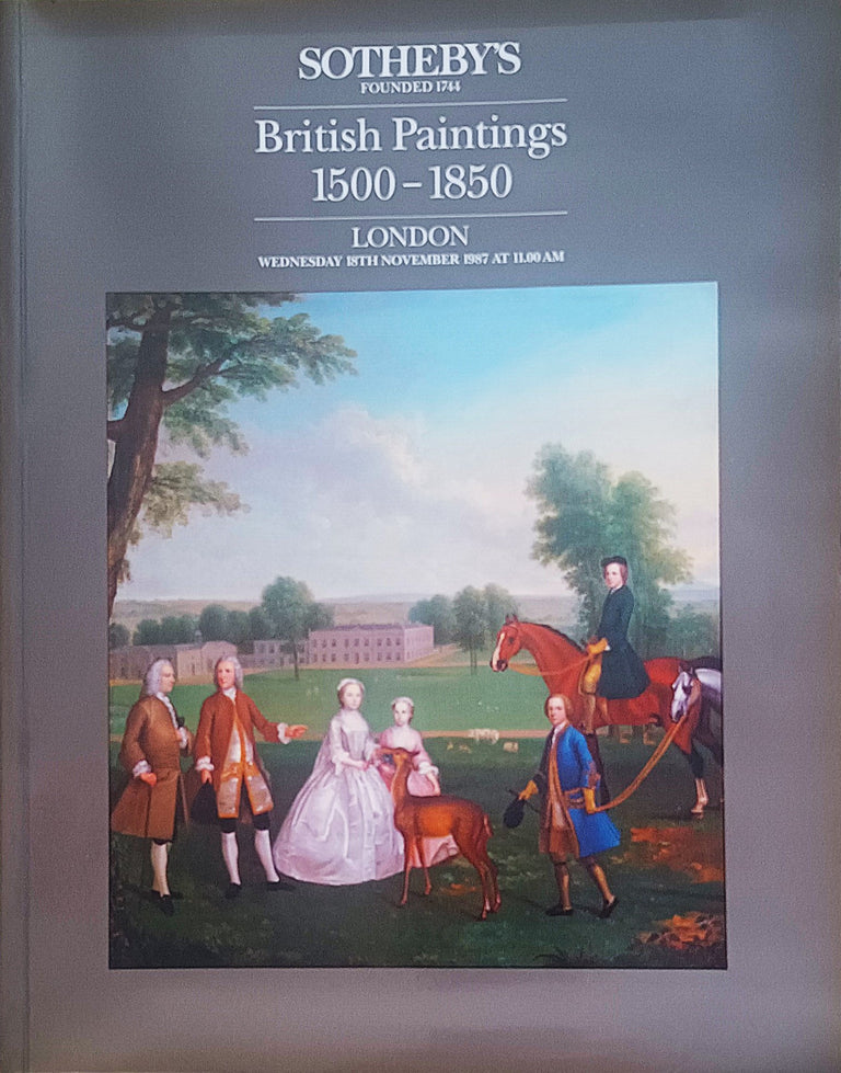 Sotheby's ~ British Paintings 1500 - 1850 ~ London ~ 18. 11. 1987