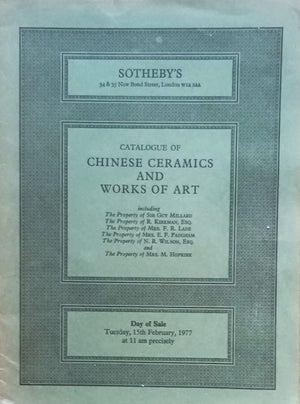 Sotheby's ~ Chinese Ceramics and Works of Art ~ London ~ 15. 02. 1977