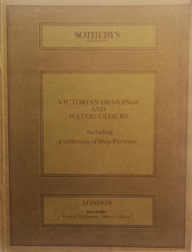 Sotheby's ~ Victorian Drawings and Watercolours ~ London ~ 21. 01. 1986