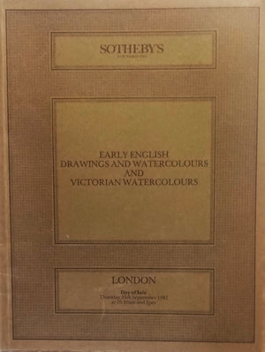 Sotheby's ~ Early English Drawings & Watercolours & Victorian Watercolours ~ London ~ 24. 09. 1987