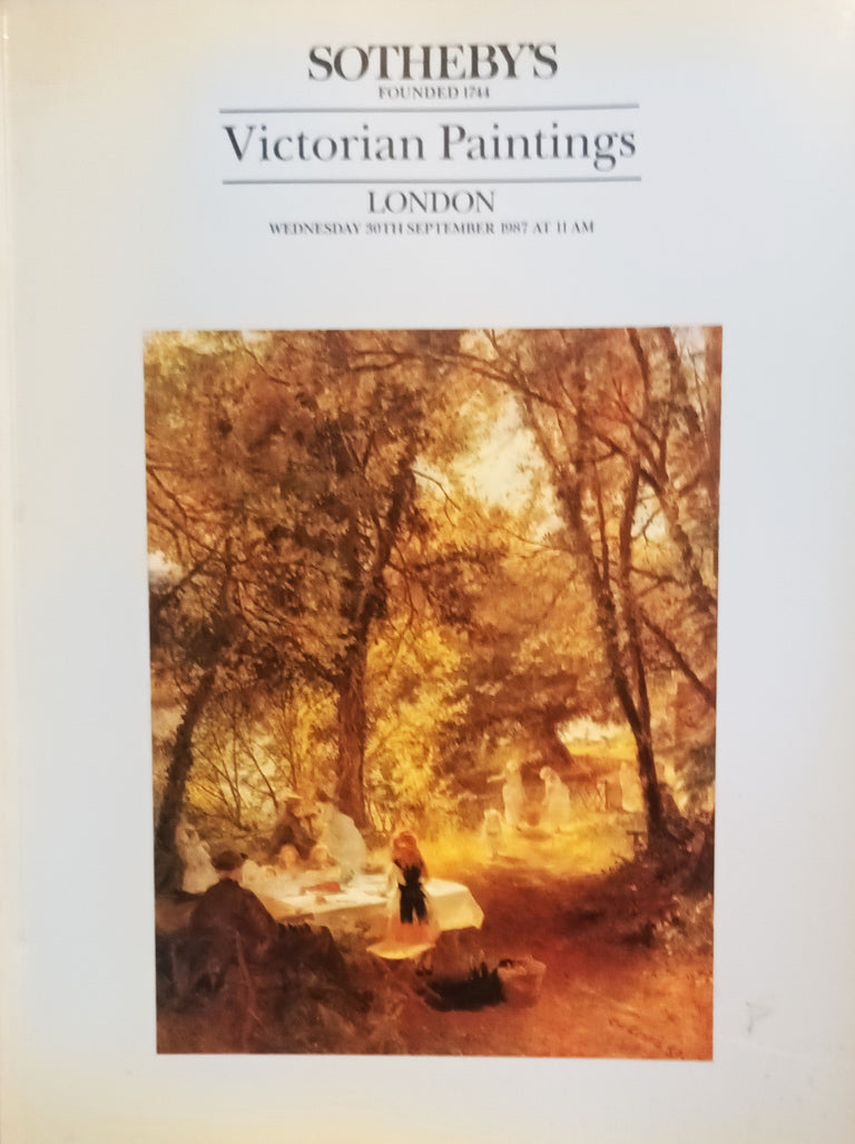 Sotheby's ~ Victorian Paintings ~ London ~ 30. 09. 1987