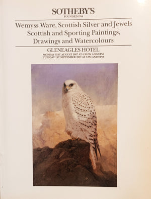 Sotheby's ~ Wemyss Ware, Scottish Silver & Jewels, Scottish & Sporting Pictures ~ Gleeagles Hotel, Perthshire ~ 31. 08. & 01. 09. 1987