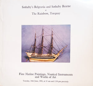 Sotheby's Belgravia and Sotheby Bearne ~ Torquay ~ 16. 06. 1981