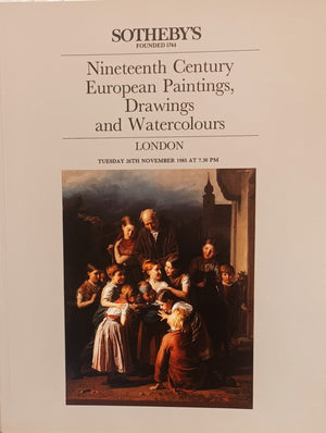 Sotheby's ~ 19th Century European Paintings, Drawings & Watercolours ~ London ~ 26. 11. 1985