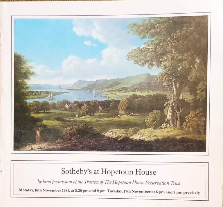 Sotheby's at Hopetoun House ~ 16. - 17. 11. 1981