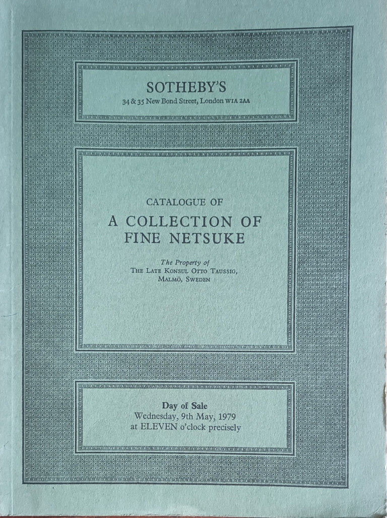 Sotheby's ~ Fine Netsuke ~ London ~ 09. 05. 1979