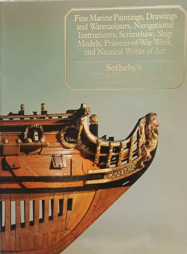 Sotheby's ~ Marine Paintings and Artefacts ~ London ~ 21. 06. 1983