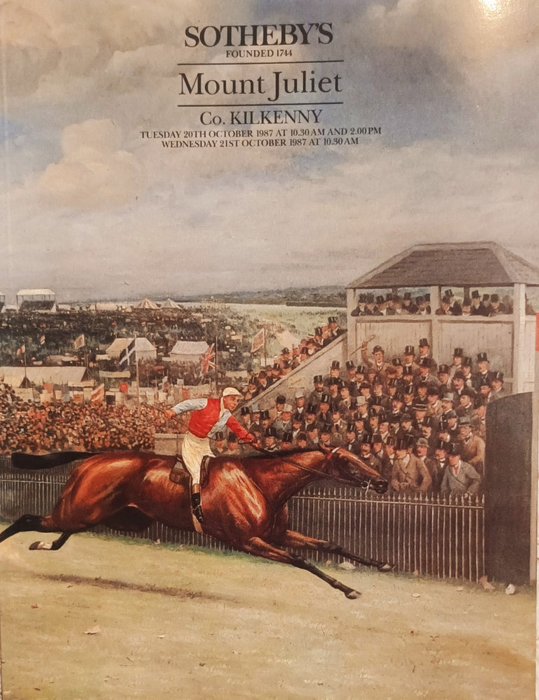 Sotheby's ~ English, Irish & Continental Furniture, Paintings & Works of Art ~ Mount Juliet ~ 20. 10. 1987