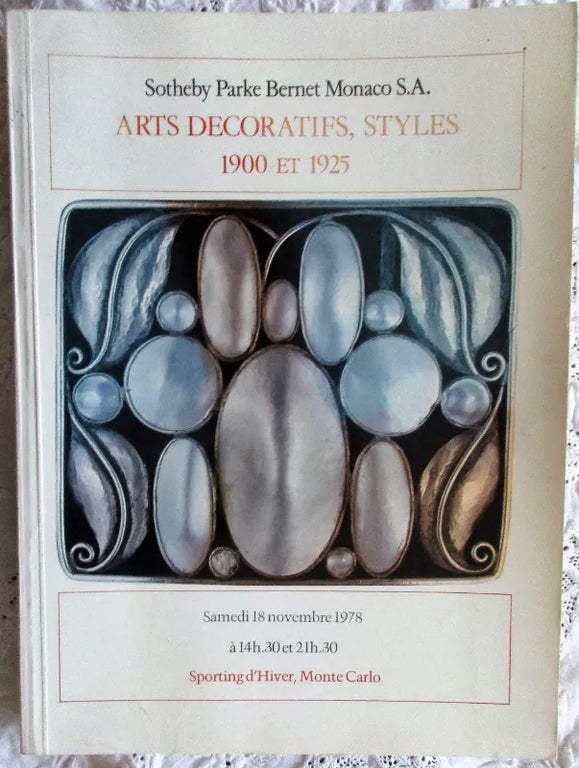 Sotheby's ~ Arts Decoratifs ~ Monte Carlo ~ 18. 11. 1978