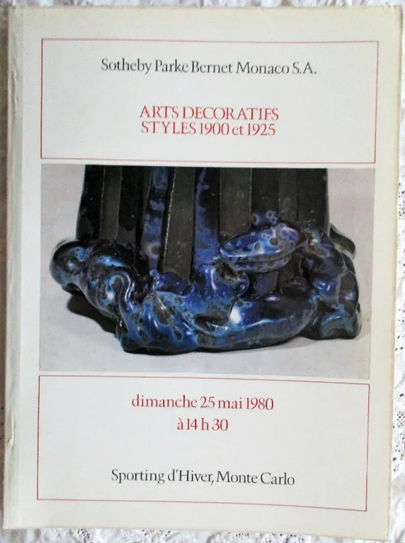 Sotheby's ~ Arts Decoratifs ~ Monte Carlo ~ 25. 05. 1980