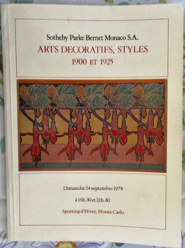 Sotheby's ~ Arts Decoratifs ~ Monte Carlo ~ 24. 09. 1978