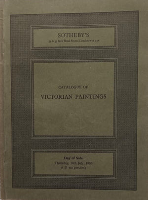 Sotheby's ~ Victorian Paintings ~ London ~ 14. 07. 1983