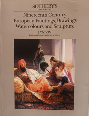 Sotheby's ~ 19th Century European Paintings, Drawings, Watercolours & Sculpture ~ London ~ 27. 11. 1984