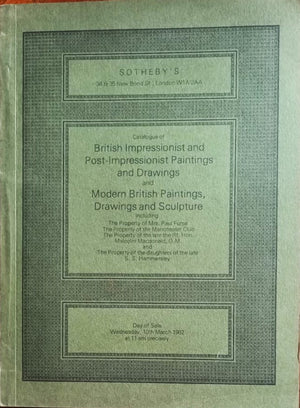 Sotheby's ~ British Impressionist and Post Impressionist Paintings and Drawings & Modern British Paintings, Drawings and Sculpture ~ London ~ 10. 03. 1982