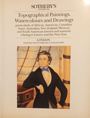 Topographical Paintings, Watercolours and Drawings ~ London ~ 22. 10. 1986