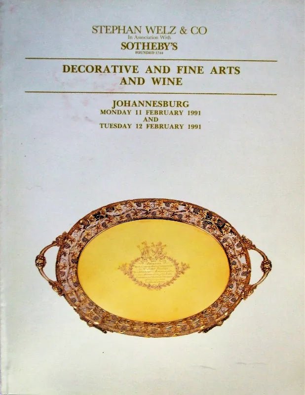 Stephan Weltz / Sotheby's ~ Fine Arts ~ Johannesburg ~12.02.1991