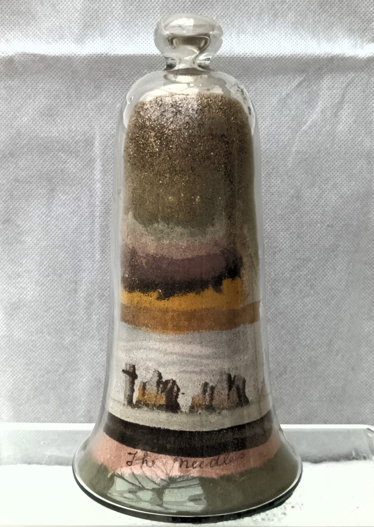 Antique Victorian Alum Bay Sand Bell