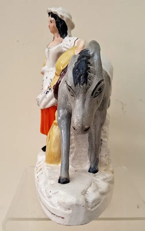 Pair of Antique Victorian Staffordshire Figures ~ 